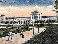 Glavni kolodvor 1900-ih godina, kolorirano